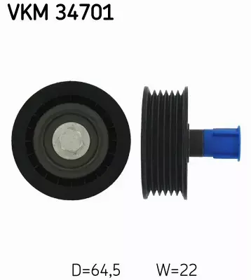 SKF ROLKA PROWADZĄCA PASKA VKM 34701 