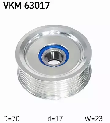 SKF ROLKA PROWADZĄCA PASKA VKM 63017 