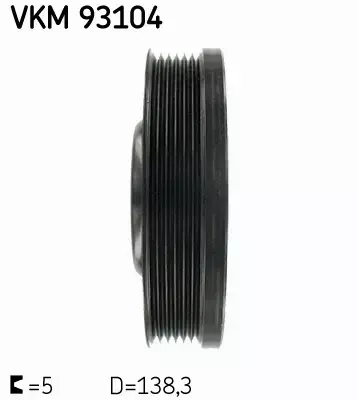 SKF KOŁO PASOWE VKM 93104 