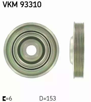 SKF KOŁO PASOWE PEUGEOT 807 3008 5008 2.0 HDI 