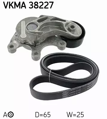 SKF ZESTAW PASKA OSPRZĘTU VKMA 38227 