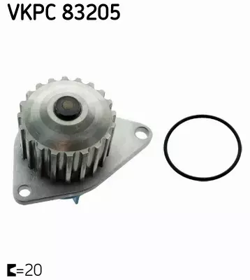 SKF ROZRZĄD + POMPA PEUGEOT PARTNER 106 206 1.1 