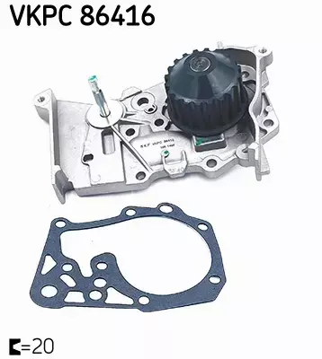 SKF ROZRZĄD + POMPA DACIA LOGAN SANDERO 1.4 1.6 