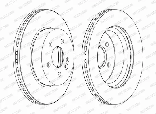 FERODO TARCZE HAMULCOWE DDF1036C 