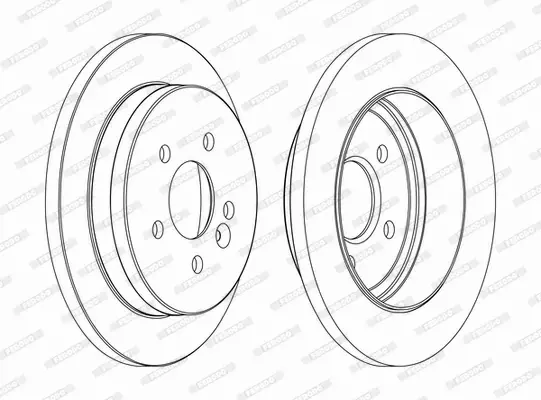 FERODO TARCZE HAMULCOWE DDF1037C 