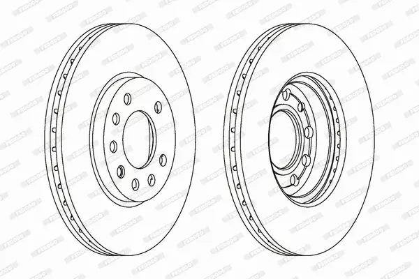 FERODO TARCZE HAMULCOWE DDF1042C 