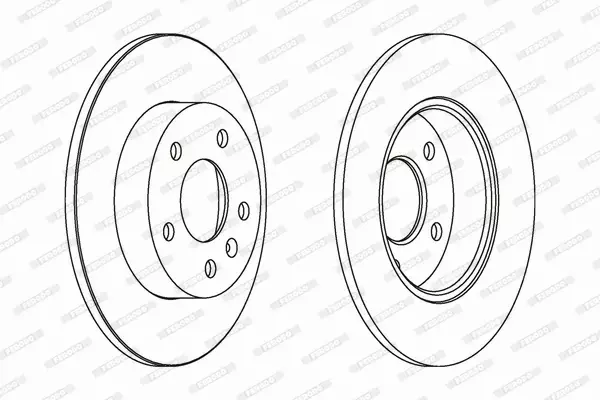 FERODO TARCZE HAMULCOWE DDF1044C 