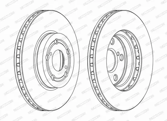 FERODO TARCZE HAMULCOWE DDF1064C 