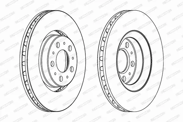 FERODO TARCZE HAMULCOWE DDF1078C 