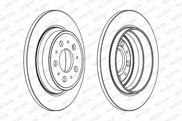 FERODO TARCZE HAMULCOWE DDF1079C 