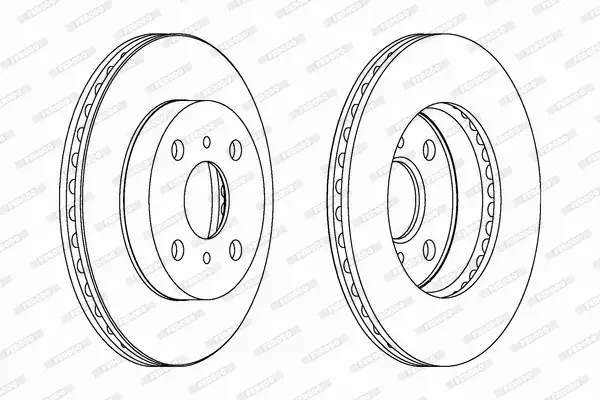 FERODO TARCZE HAMULCOWE DDF1084C 