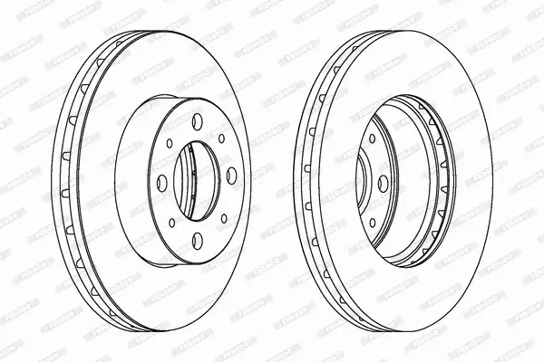 FERODO TARCZE HAMULCOWE DDF1179C 