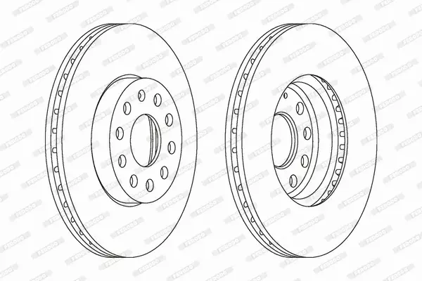 FERODO TARCZE+KLOCKI PRZÓD SEAT SKODA AUDI VW 288MM 