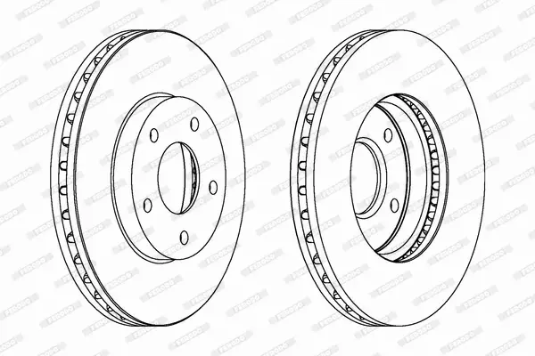 FERODO TARCZE HAMULCOWE DDF1249C 