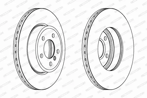 FERODO TARCZE+KLOCKI PRZÓD BMW X3 E83 325MM 