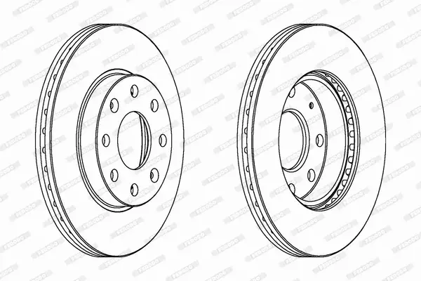 FERODO TARCZE HAMULCOWE DDF1279C 