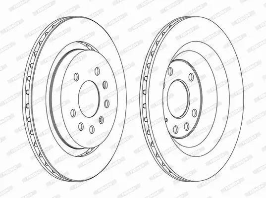 FERODO TARCZE HAMULCOWE DDF1289C 