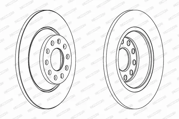 FERODO TARCZE HAMULCOWE DDF1307C 