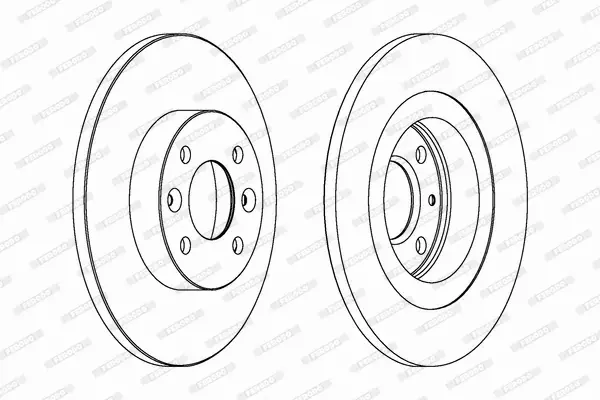 FERODO TARCZE HAMULCOWE DDF1502C 