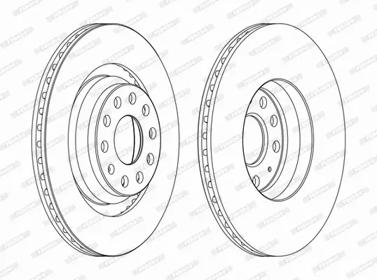 FERODO TARCZE HAMULCOWE DDF1503C 