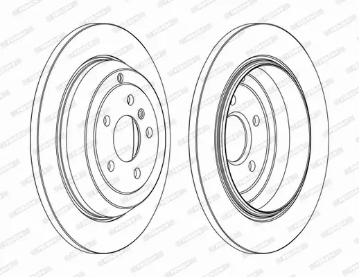 FERODO TARCZE+KLOCKI TYŁ MERCEDES M W164 R W251 330MM 