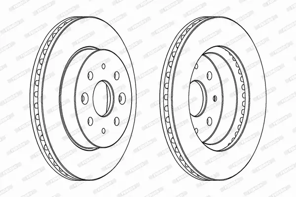 FERODO TARCZE HAMULCOWE DDF1542 