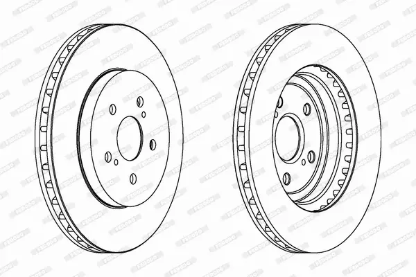 FERODO TARCZE HAMULCOWE DDF1544C 