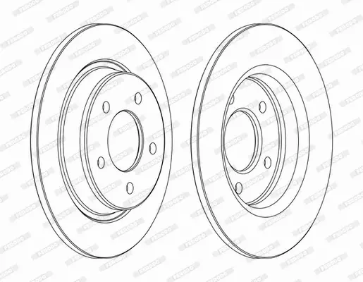 FERODO TARCZE HAMULCOWE DDF1546C 