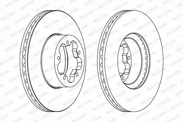 FERODO TARCZE HAMULCOWE DDF1554 