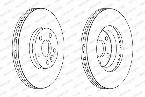 FERODO TARCZE HAMULCOWE DDF1567C 