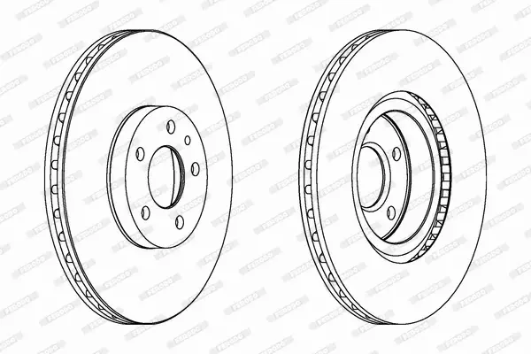 FERODO TARCZE+KLOCKI PRZÓD FIAT TIPO 284MM 