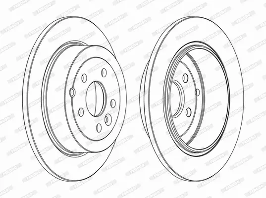 FERODO TARCZE HAMULCOWE DDF1578C 