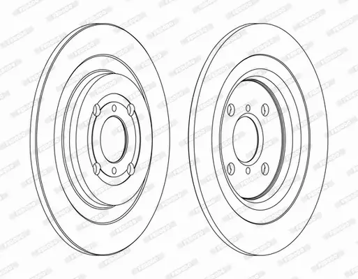 FERODO TARCZE HAMULCOWE DDF1588C 