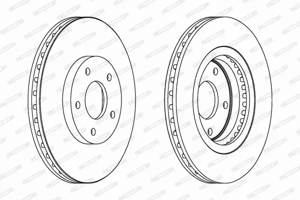 FERODO TARCZE HAMULCOWE DDF1589C 