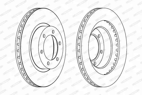 FERODO TARCZE HAMULCOWE DDF1594C 