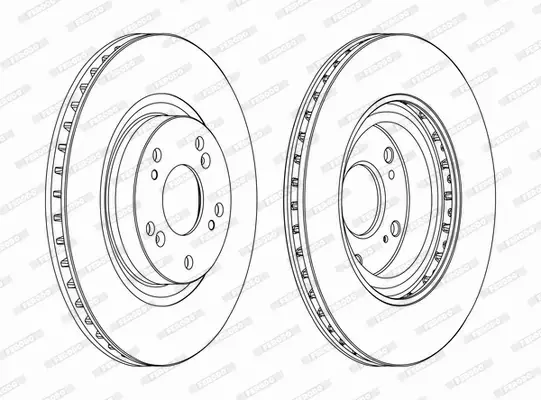 FERODO TARCZE HAMULCOWE DDF1596C 