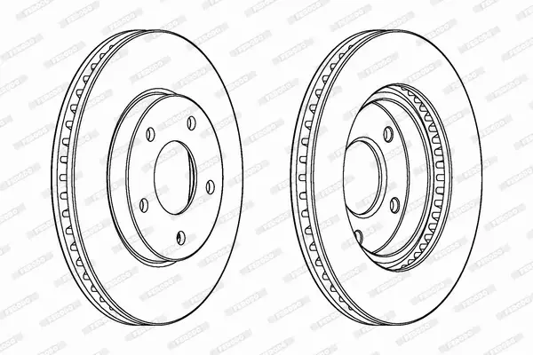 FERODO TARCZE HAMULCOWE DDF1599C 