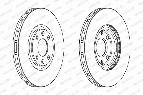 FERODO TARCZE HAMULCOWE DDF1676C 