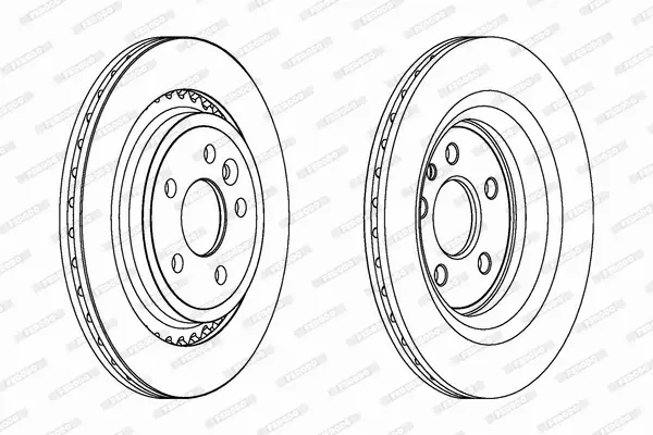 FERODO TARCZE HAMULCOWE DDF1681C 