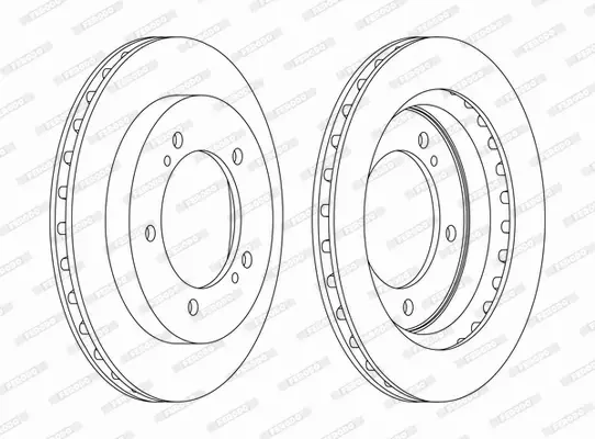 FERODO TARCZE HAMULCOWE DDF1687C 