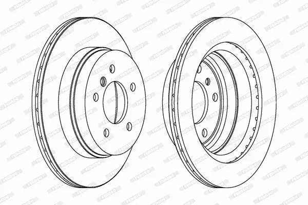 FERODO TARCZE HAMULCOWE DDF1697C 