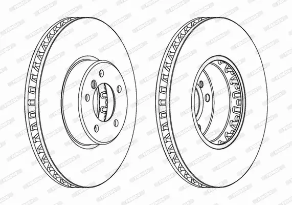 FERODO TARCZE+KLOCKI PRZÓD BMW 5 E60 E61 6 E63 E64 348MM 