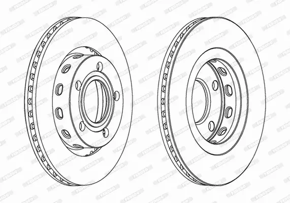 FERODO TARCZE HAMULCOWE DDF1896C 