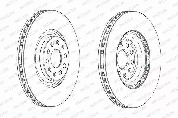 FERODO TARCZE+KLOCKI PRZÓD A3 LEON OCTAVIA SUPERB PASSAT ARTEON GOLF 340MM 