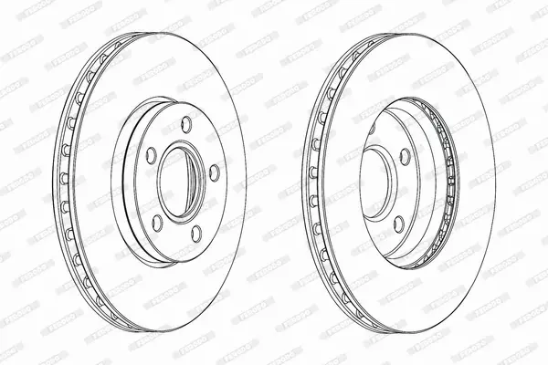 FERODO TARCZE HAMULCOWE DDF2062C 