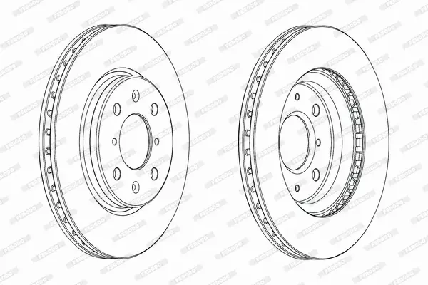 FERODO TARCZE HAMULCOWE DDF2070C 