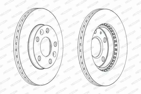 FERODO TARCZE HAMULCOWE DDF2078C 