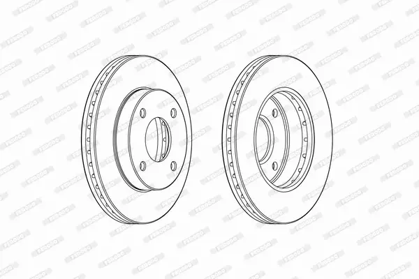 FERODO TARCZE HAMULCOWE DDF2134C 