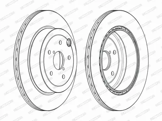 FERODO TARCZE+KLOCKI TYŁ IMPREZA GR GE 316MM 