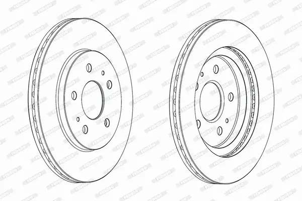 FERODO TARCZE+KLOCKI PRZÓD DAIHATSU TERIOS 287MM 